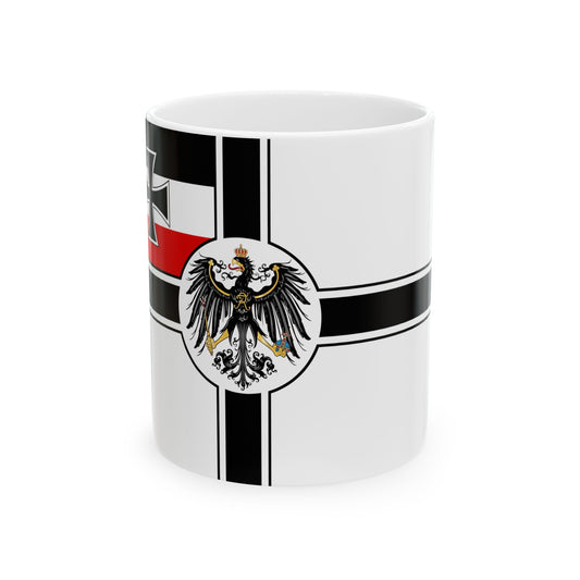 War Ensign of Germany 1892-1903 (Germany) White Coffee Mug-11oz-Go Mug Yourself
