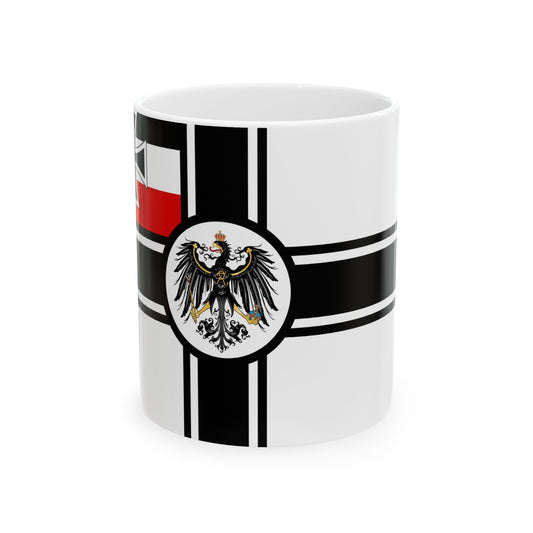 War Ensign of Germany 1903-1918 Flaggenbuch (Germany) White Coffee Mug-11oz-Go Mug Yourself