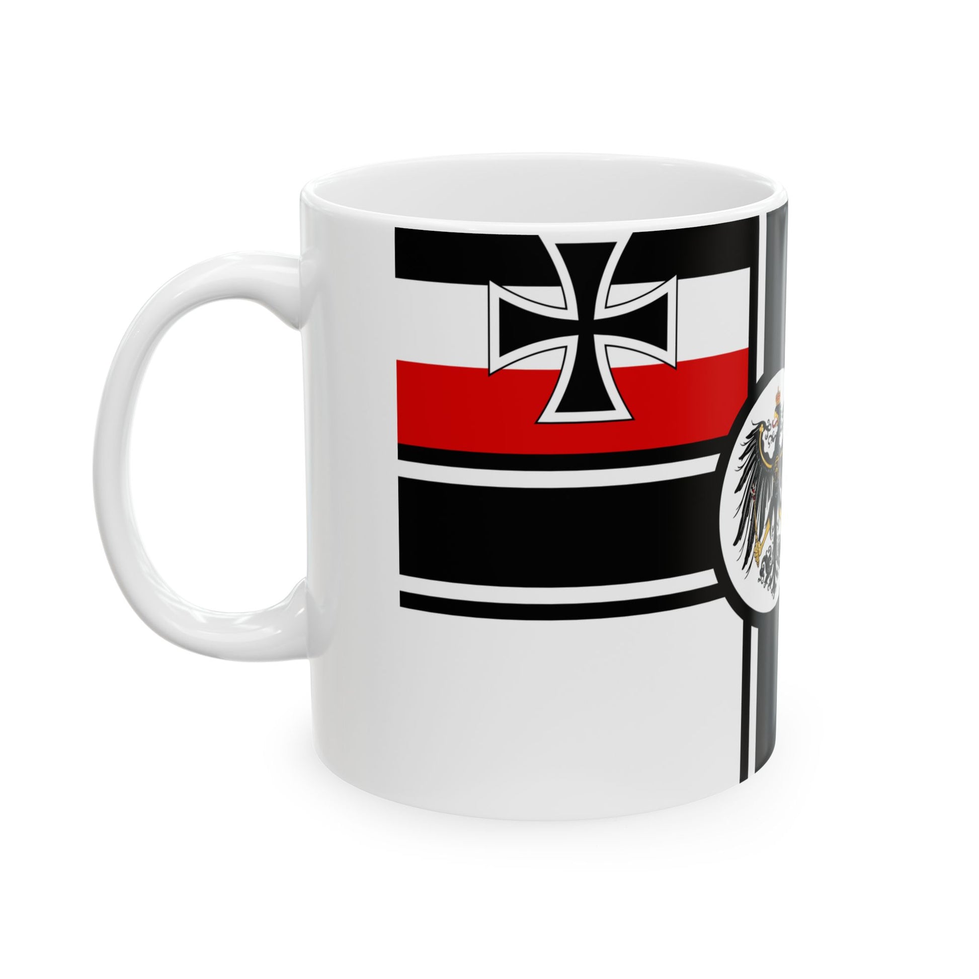 War Ensign of Germany 1903-1918 Flaggenbuch (Germany) White Coffee Mug-Go Mug Yourself