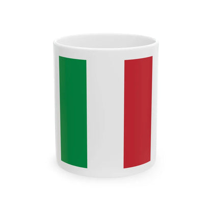 War Ensign of Italy (Italy) White Coffee Mug 11oz - Go Mug Yourself