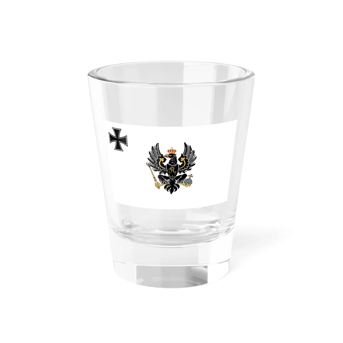 War Ensign of Prussia 1816 (Russia) Shot Glass 1.5oz 1.5oz - Go Mug Yourself