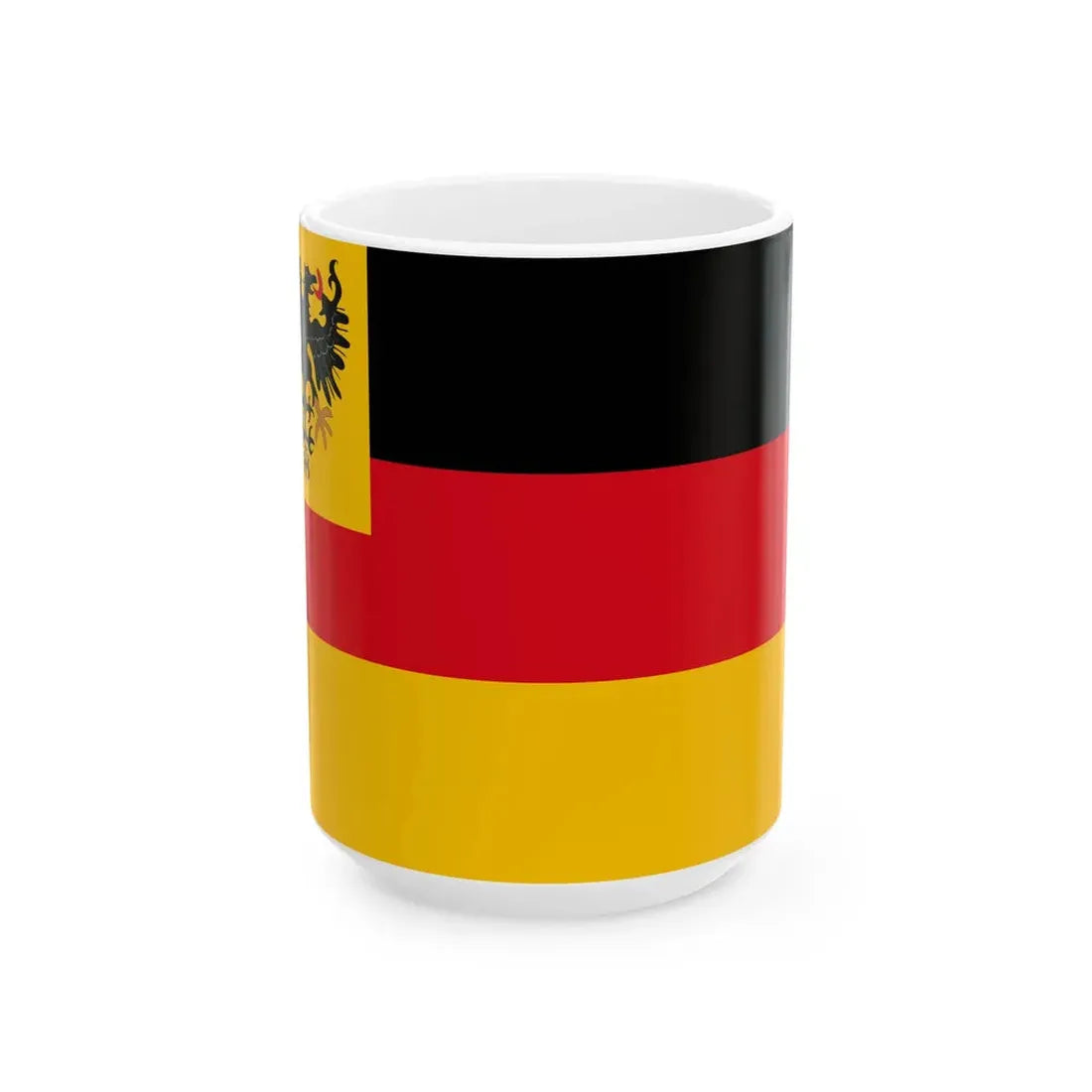 War ensign of the German Empire Navy 1848-1852 (Germany) White Coffee Mug 15oz - Go Mug Yourself