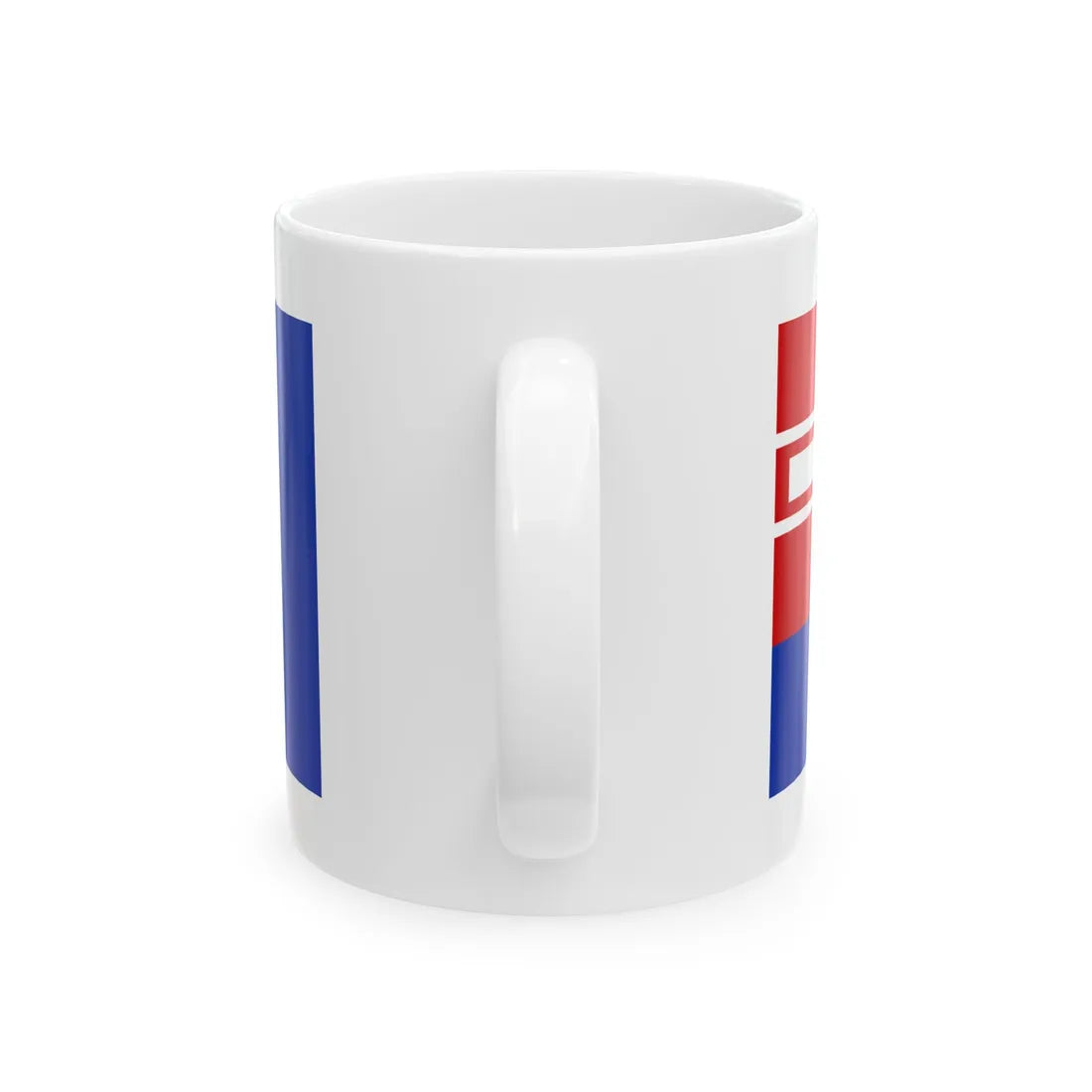 War Ensign of the Kingdom of Sardinia 1816-1848 aspect ratio 31-76 (Italy) White Coffee Mug - Go Mug Yourself