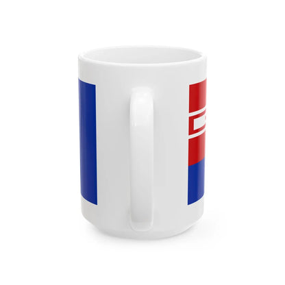 War Ensign of the Kingdom of Sardinia 1816-1848 aspect ratio 31-76 (Italy) White Coffee Mug - Go Mug Yourself