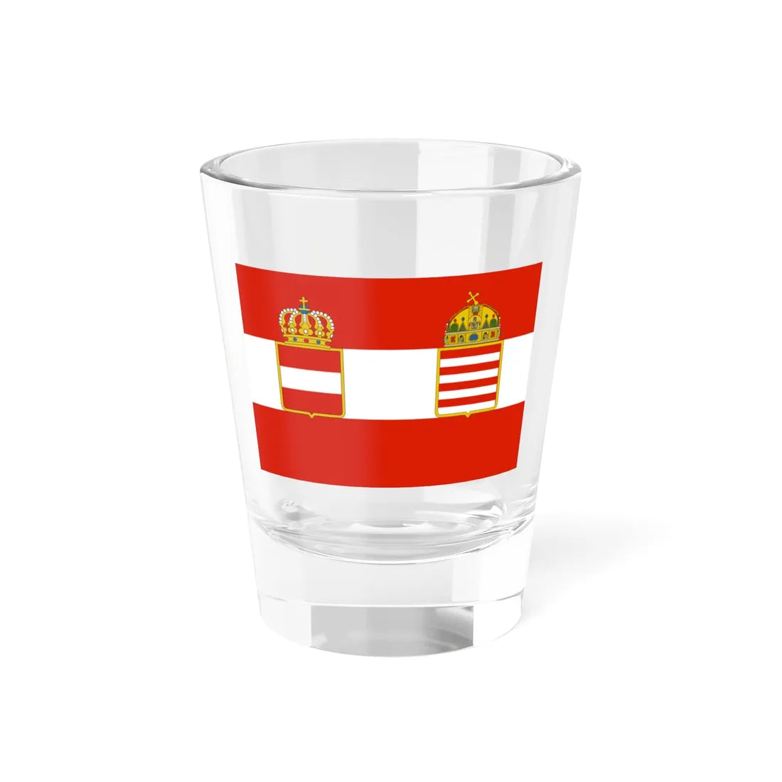 War flag of Austria-Hungary 1915-1918 (Austria) Shot Glass 1.5oz 1.5oz - Go Mug Yourself