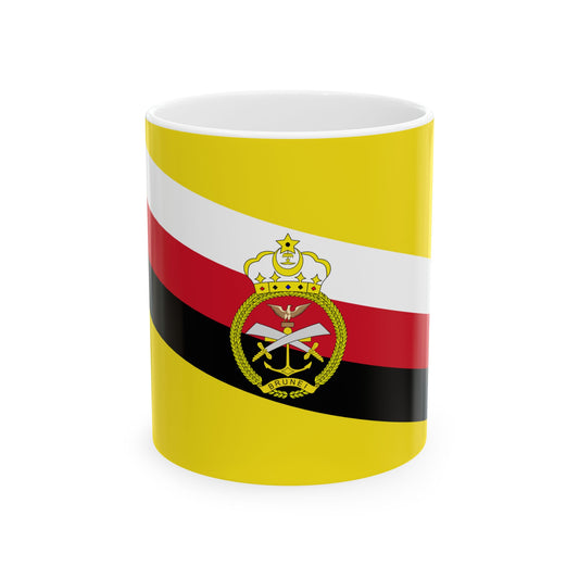 War Flag of Brunei (Brunei) White Coffee Mug-11oz-Go Mug Yourself
