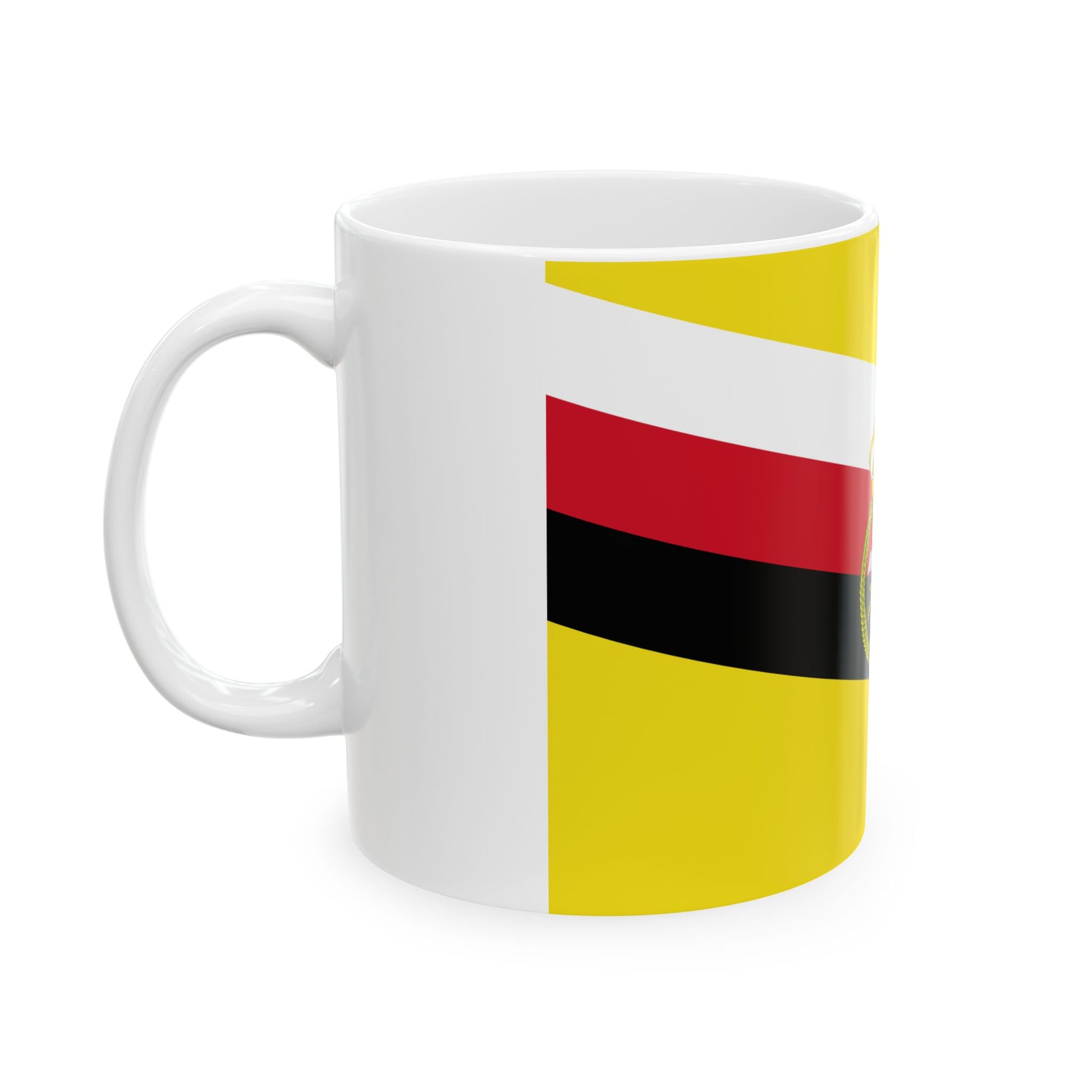 War Flag of Brunei (Brunei) White Coffee Mug-Go Mug Yourself