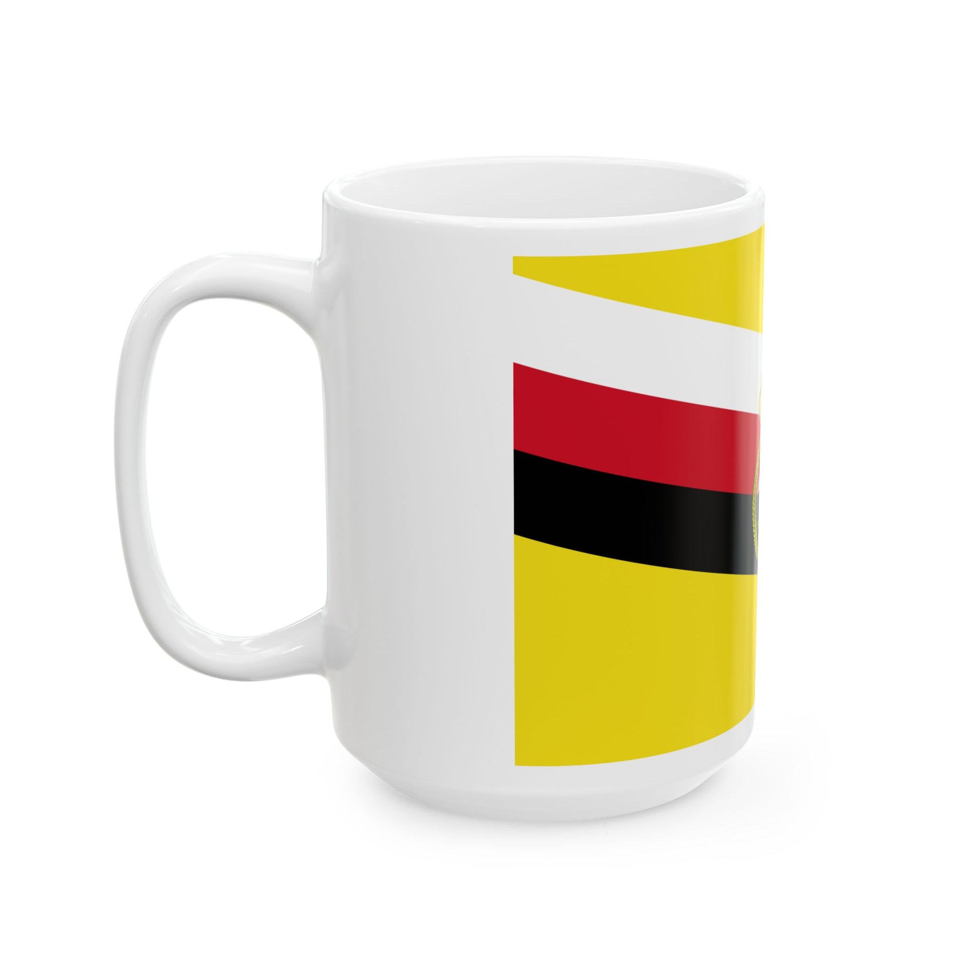 War Flag of Brunei (Brunei) White Coffee Mug-Go Mug Yourself