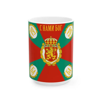 War flag of Bulgaria (Bulgaria) White Coffee Mug 15oz - Go Mug Yourself