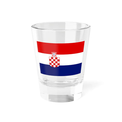 War flag of Croatia 1941-1945 (Croatia) Shot Glass 1.5oz 1.5oz - Go Mug Yourself