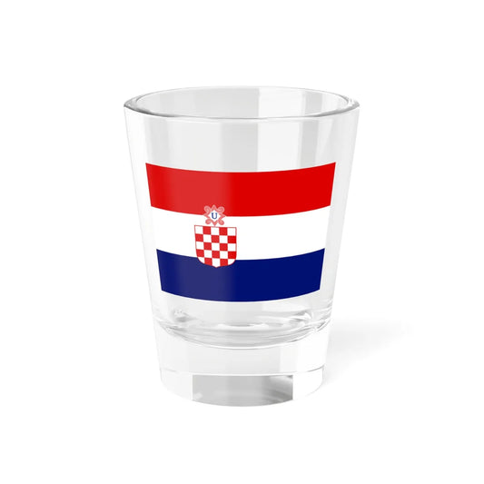 War flag of Croatia 1941-1945 (Croatia) Shot Glass 1.5oz 1.5oz - Go Mug Yourself