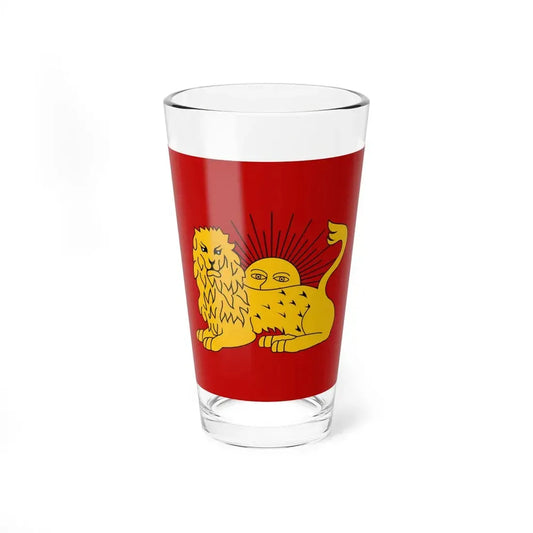 War Flag of Fath Ali Shah (Iran) Pint Glass 16oz 16oz - Go Mug Yourself