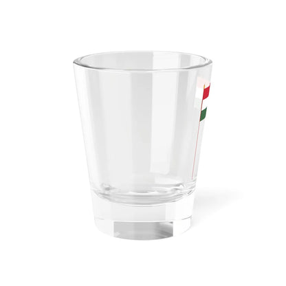 War Flag of Hungary 1939-1945 size V with staff (Hungary) Shot Glass 1.5oz - Go Mug Yourself