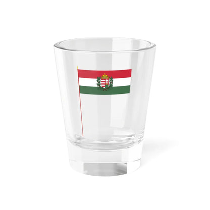 War Flag of Hungary 1939-1945 size V with staff (Hungary) Shot Glass 1.5oz - Go Mug Yourself