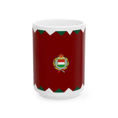 War Flag of Hungary 1957-89 (Hungary) White Coffee Mug-15oz-Go Mug Yourself
