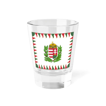 War Flag of Hungary (Hungary) Shot Glass 1.5oz 1.5oz - Go Mug Yourself
