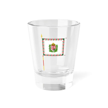 War Flag of Hungary with staff (Hungary) Shot Glass 1.5oz 1.5oz - Go Mug Yourself