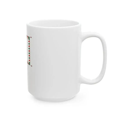 War Flag of Hungary with staff (Hungary) White Coffee Mug - Go Mug Yourself