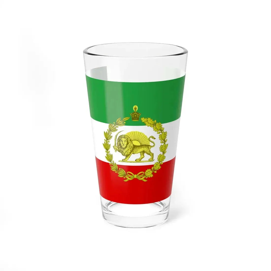 War flag of Iran 1925-1979 (Iran) Pint Glass 16oz 16oz - Go Mug Yourself