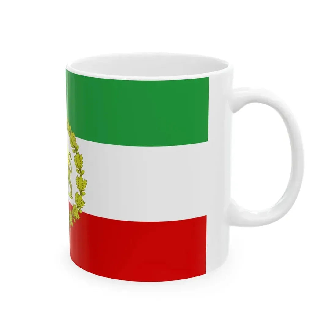War flag of Iran 1979-1980 (Iran) White Coffee Mug - Go Mug Yourself