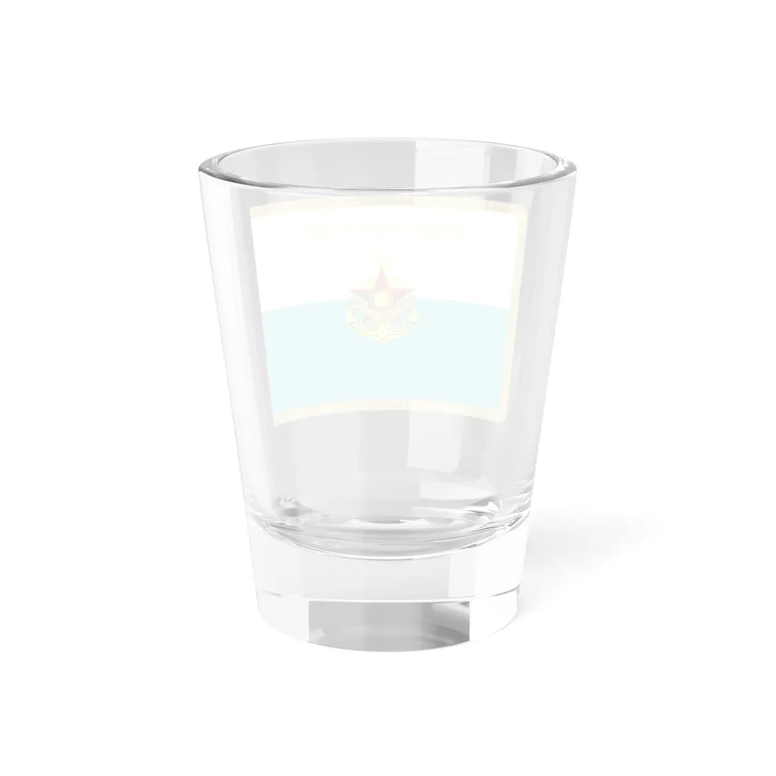 War Flag of Kazakh Naval Forces reverse (Kazakhstan) Shot Glass 1.5oz - Go Mug Yourself