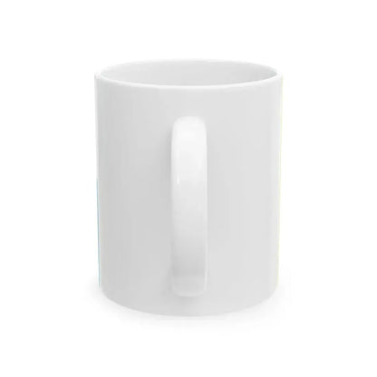 War Flag of Kazakh Naval Forces reverse (Kazakhstan) White Coffee Mug - Go Mug Yourself