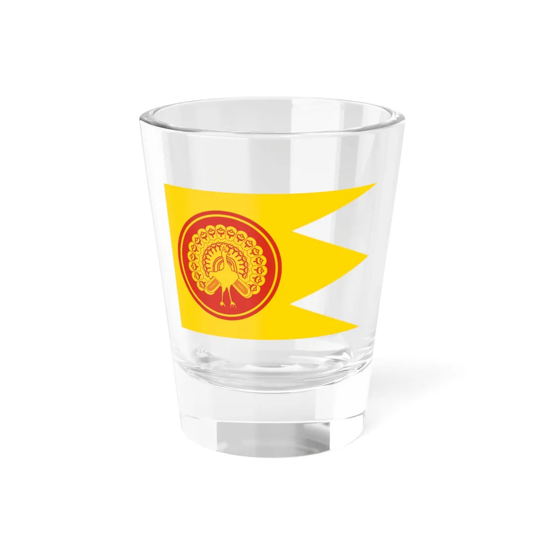 War Flag of Konbaung Dynasty (Myanmar) Shot Glass 1.5oz 1.5oz - Go Mug Yourself