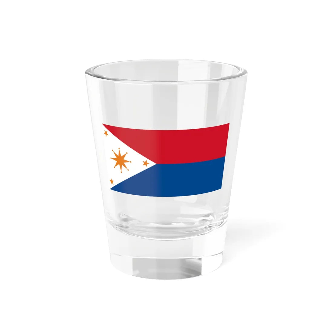 War Flag of Negros Republic Shot Glass 1.5oz 1.5oz - Go Mug Yourself
