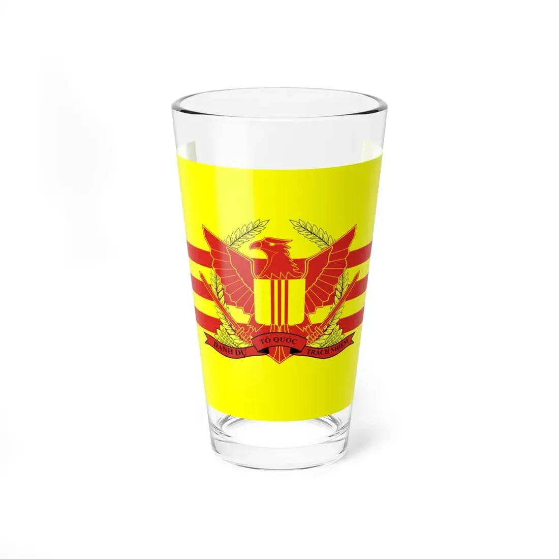 War flag of South Vietnam (Vietnam) Pint Glass 16oz 16oz - Go Mug Yourself
