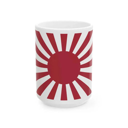War flag of the Imperial Japanese Army 1868-1945 (Japan) White Coffee Mug 15oz - Go Mug Yourself