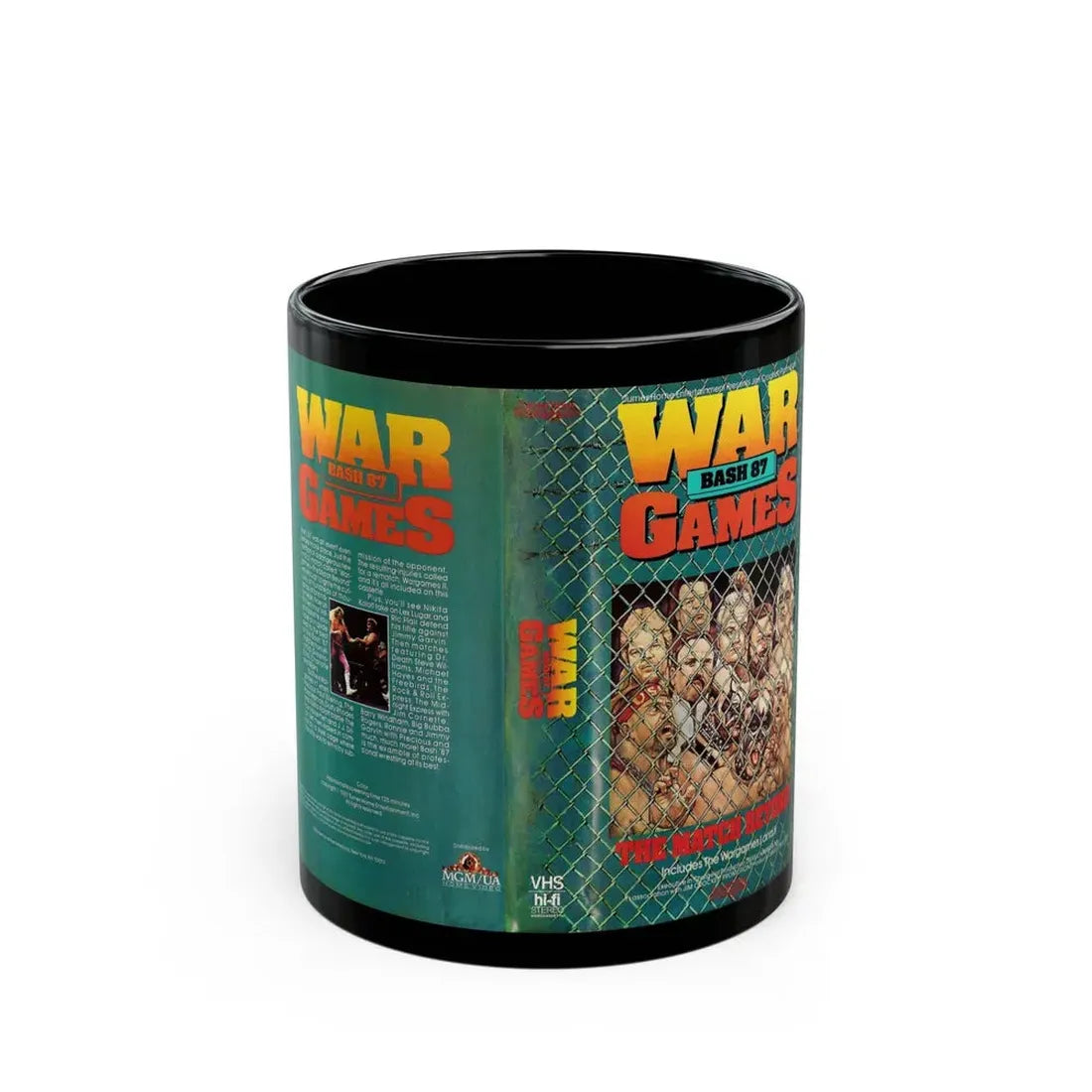 WAR GAMES BASH 87 (VHS COVER) - Black Coffee Mug 11oz - Go Mug Yourself