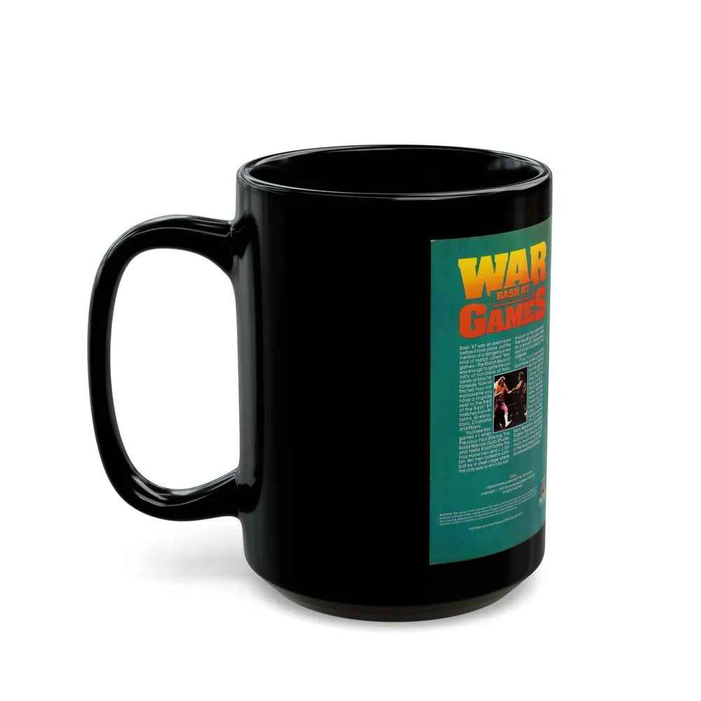 WAR GAMES BASH 87 (VHS COVER) - Black Coffee Mug-Go Mug Yourself