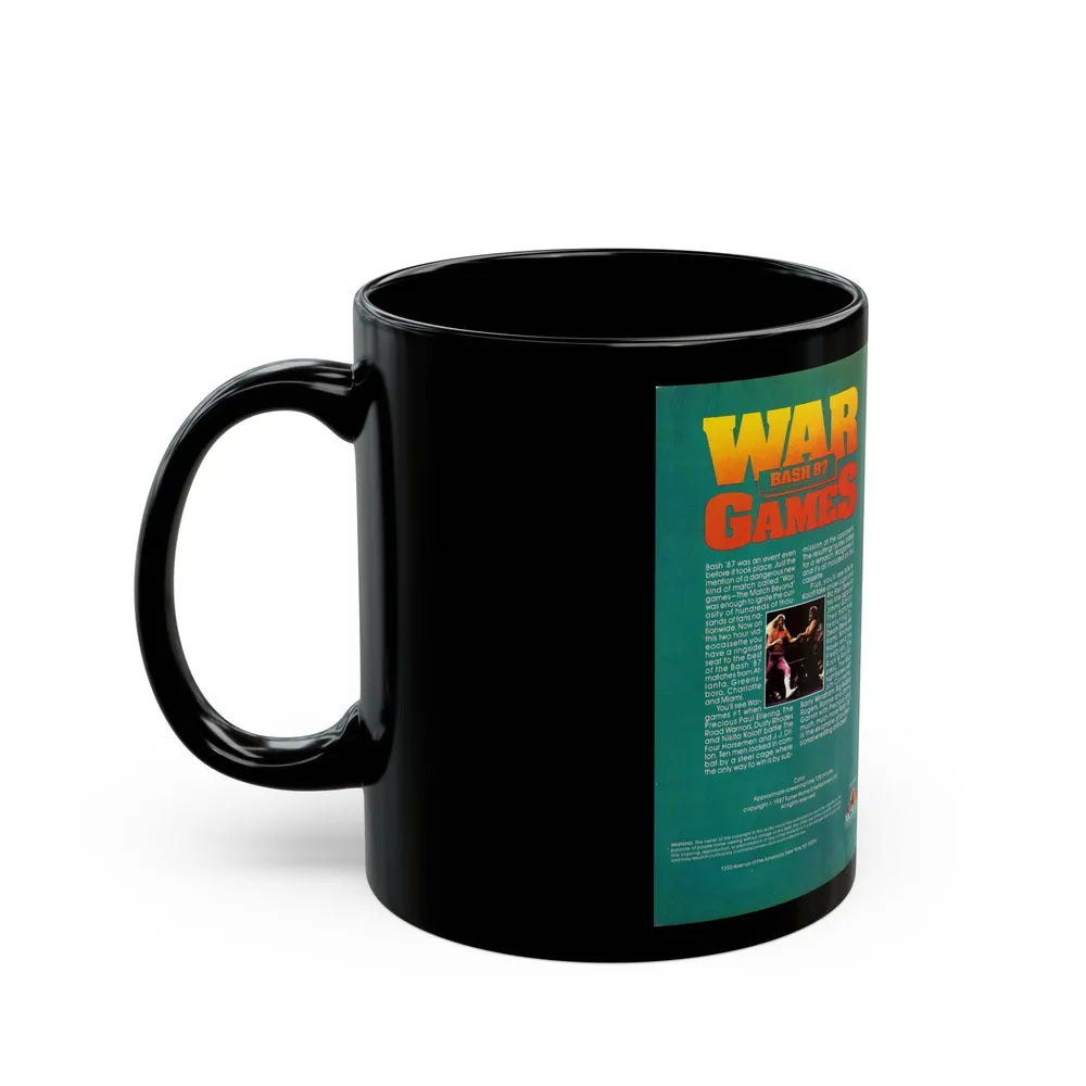 WAR GAMES BASH 87 (VHS COVER) - Black Coffee Mug-Go Mug Yourself