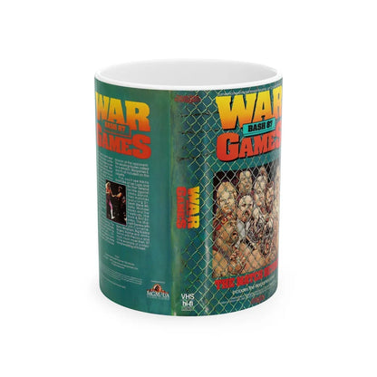 WAR GAMES BASH 87 (VHS COVER) - White Coffee Mug-11oz-Go Mug Yourself