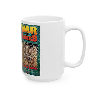 WAR GAMES BASH 87 (VHS COVER) - White Coffee Mug-Go Mug Yourself