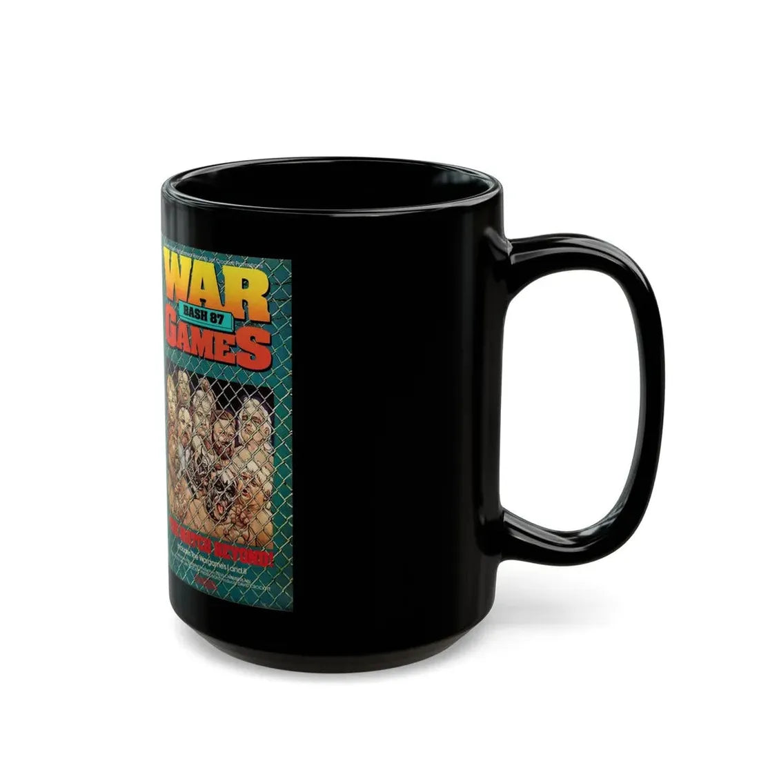 WAR GAMES THE MATCH BEYOND (VHS COVER) - Black Coffee Mug - Go Mug Yourself