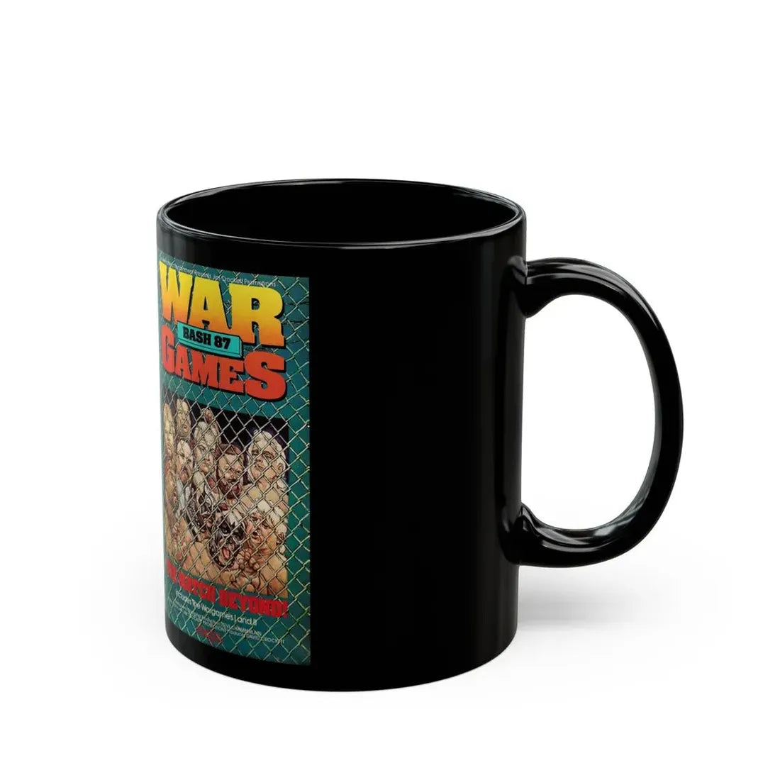 WAR GAMES THE MATCH BEYOND (VHS COVER) - Black Coffee Mug - Go Mug Yourself