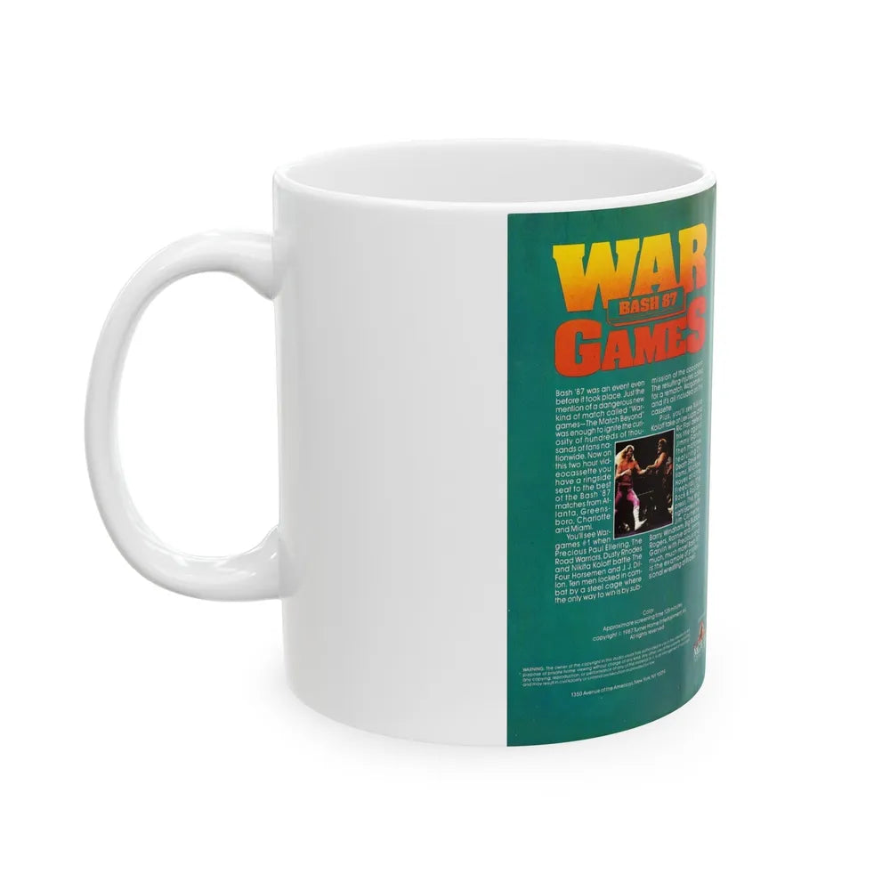 WAR GAMES THE MATCH BEYOND (VHS COVER) - White Coffee Mug-Go Mug Yourself