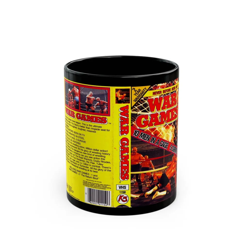 WAR GAMES (VHS COVER) - Black Coffee Mug-11oz-Go Mug Yourself