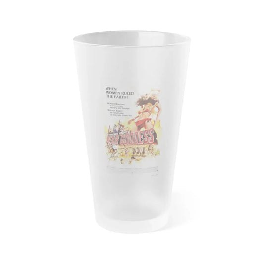 WAR GODDESS 1973 Movie Poster - Frosted Pint Glass 16oz 16oz Frosted - Go Mug Yourself