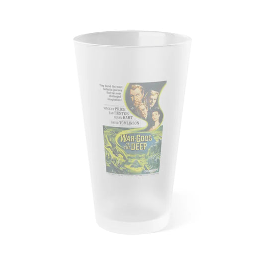 WAR-GODS OF THE DEEP 1965 Movie Poster - Frosted Pint Glass 16oz-16oz-Frosted-Go Mug Yourself