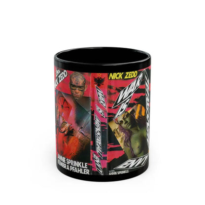 WAR IS MENSTRUAL ENVY (VHS COVER) - Black Coffee Mug-11oz-Go Mug Yourself