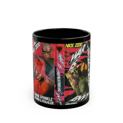 WAR IS MENSTRUAL ENVY (VHS COVER) - Black Coffee Mug 11oz - Go Mug Yourself