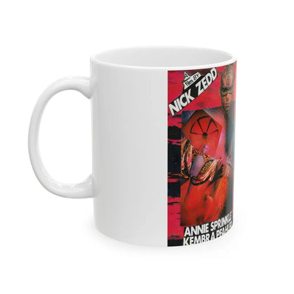 WAR IS MENSTRUAL ENVY (VHS COVER) - White Coffee Mug-Go Mug Yourself