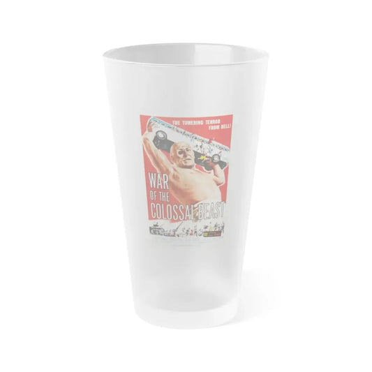 WAR OF THE COLOSSAL BEAST 1958 Movie Poster - Frosted Pint Glass 16oz 16oz Frosted - Go Mug Yourself