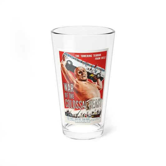 WAR OF THE COLOSSAL BEAST 1958 Movie Poster - Pint Glass 16oz 16oz - Go Mug Yourself