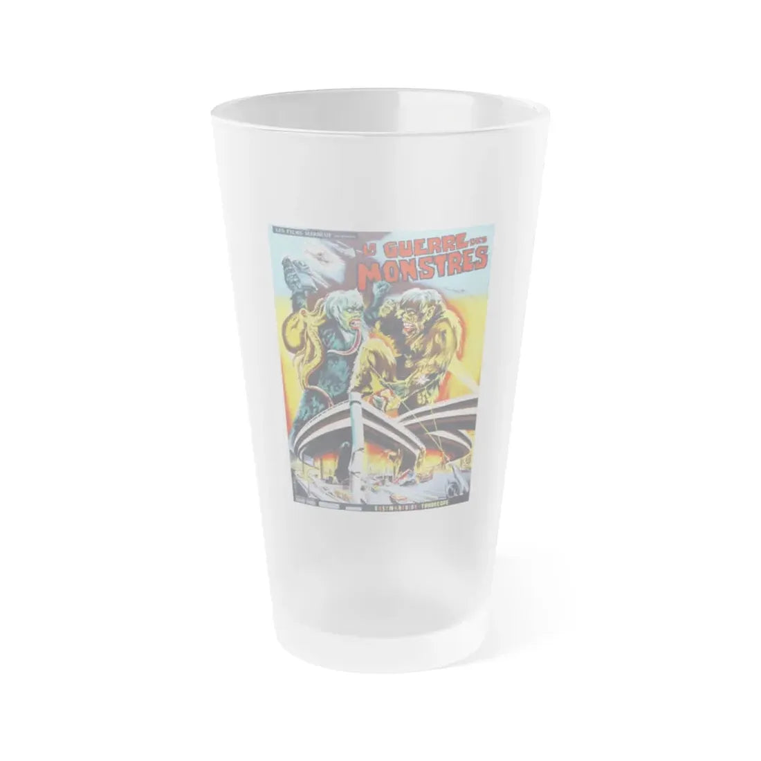WAR OF THE GARGANTUAS (2) 1966 Movie Poster - Frosted Pint Glass 16oz 16oz Frosted - Go Mug Yourself