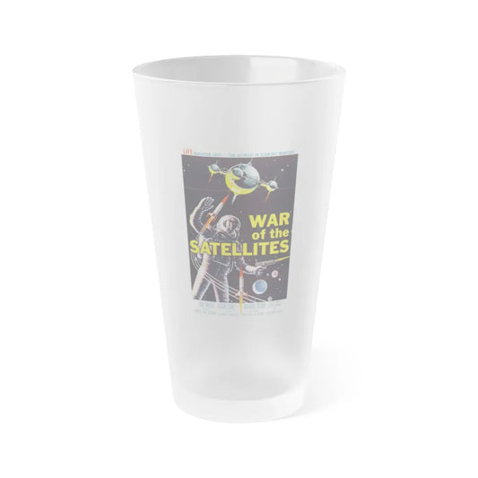 WAR OF THE SATELLITES 1958 Movie Poster - Frosted Pint Glass 16oz-16oz-Frosted-Go Mug Yourself