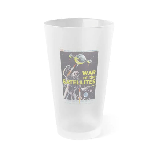 WAR OF THE SATELLITES 1958 Movie Poster - Frosted Pint Glass 16oz 16oz Frosted - Go Mug Yourself