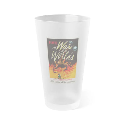 WAR OF THE WORLDS 1953 Movie Poster - Frosted Pint Glass 16oz-16oz-Frosted-Go Mug Yourself